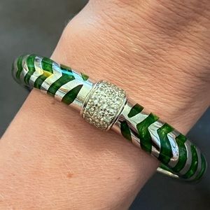 Angelique de Paris Green with white topaz Bracelet